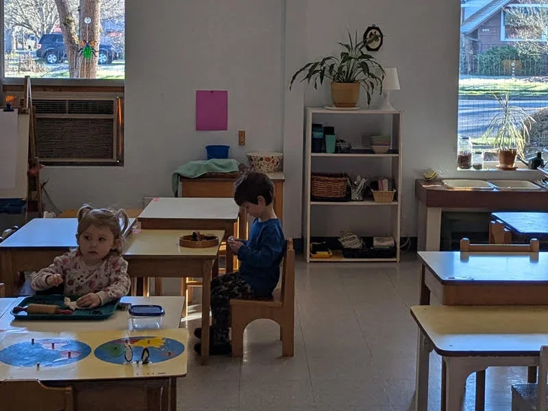 Primary students engaged in learning